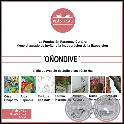 Oondive - Exposicin colectiva - Buenos Aires 20 de Julio de 2017
